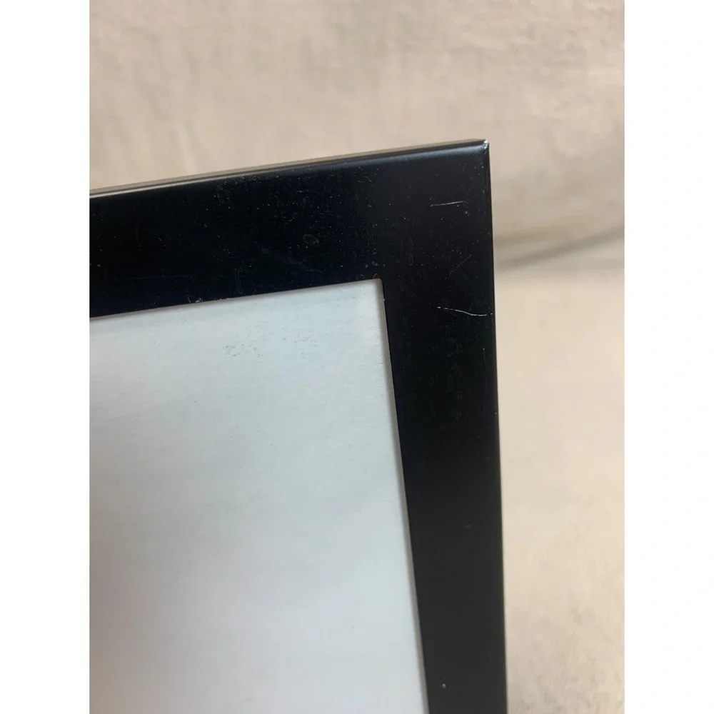 Black aluminum tabletop Picture frame for 5.5x3.5 photo